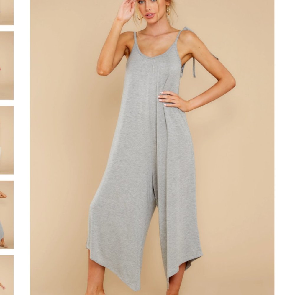 Red Dress Boutique/Jolie Heather Grey Jumpsuit, S